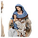Holy Family set 3 pcs 65 cm Northern Star resin and cloth s7