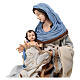 Holy Family set 3 pcs 65 cm Northern Star resin and cloth s9
