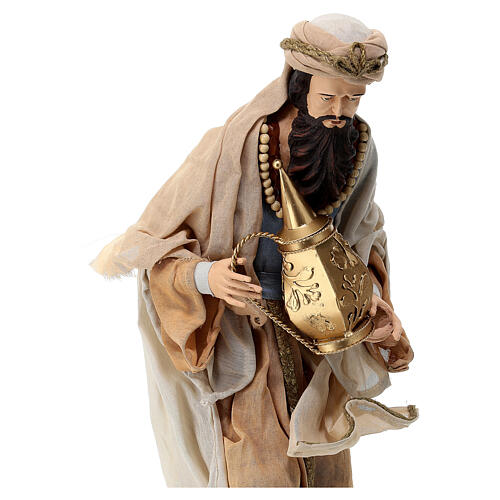 Statue Re Magi 65 cm resina e tessuto Northern Star  2
