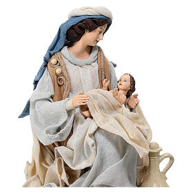 Holy Family statue 40 cm resin and cloth, Northern Star