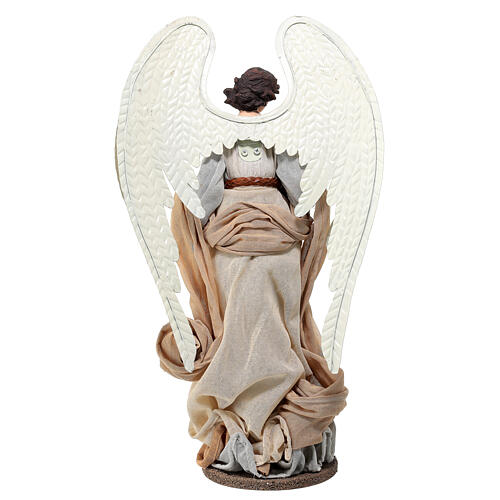 Statuina angelo 45 cm resina e tessuto Northern Star 5