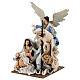 Nativity with angel on a base, resin and fabric, 40 cm, Northern Star s3