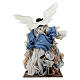 Nativity with angel on a base, resin and fabric, 40 cm, Northern Star s5
