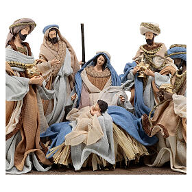 Holy Family and Wise Men, 25 cm, Northern Star, resin and fabric