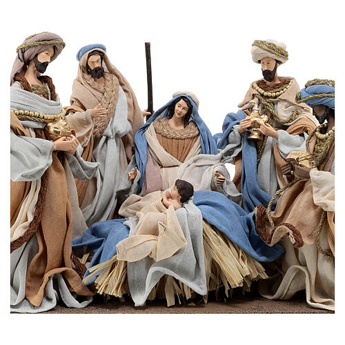 Holy Family and Wise Men, 25 cm, Northern Star, resin and fabric 2