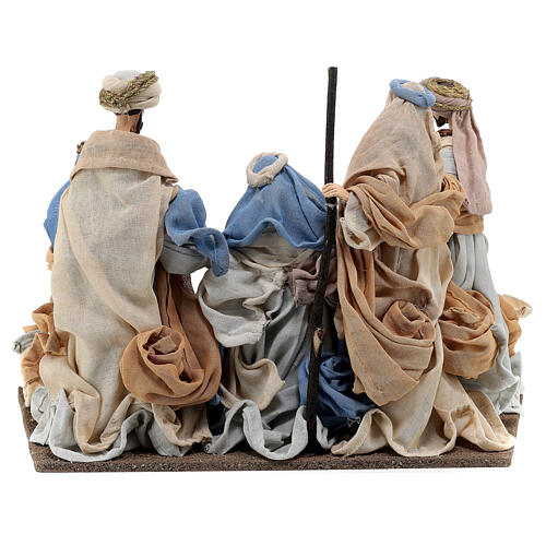 Holy Family and Wise Men, 25 cm, Northern Star, resin and fabric 5