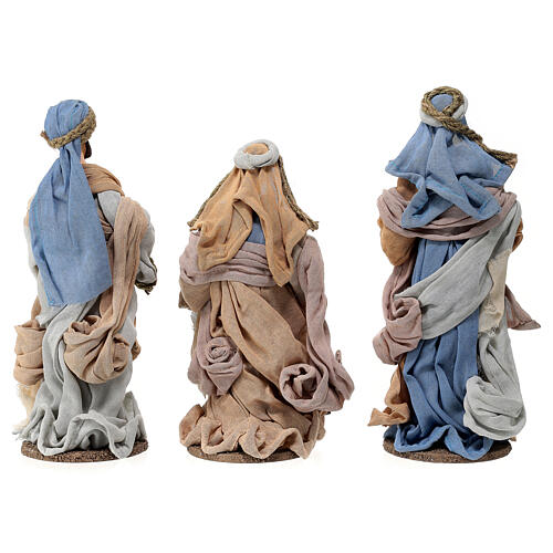 Set of 3 Wise Men, 30 cm, resin and fabric, Northern Star 8