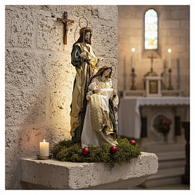 Natividad con base resina y tejido 90 cm "Christmas Symphonies"