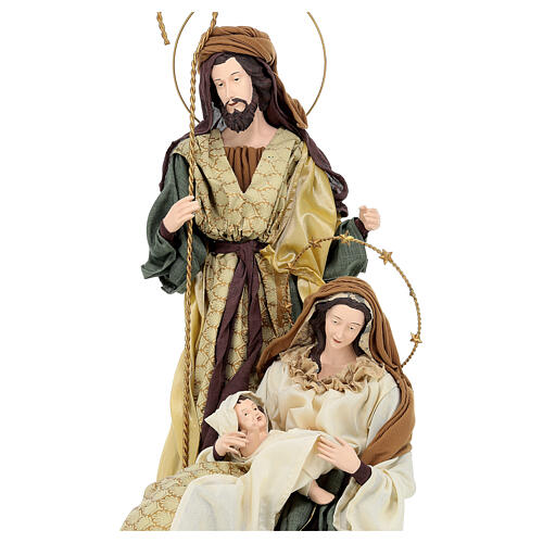 Holy Family figurine on base resin and cloth 90 cm ''Christmas Symphonies'' 2