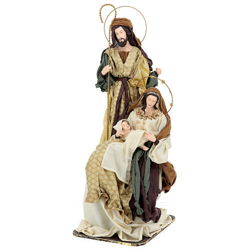 Holy Family figurine on base resin and cloth 90 cm ''Christmas Symphonies'' 3
