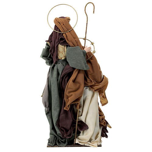 Holy Family with base, 65 cm, resin and fabric, Christmas Symphonies 6