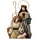 Sainte Famille avec base ronde 65 cm résine et tissu Christmas Symphonies s2
