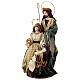 Sacra Famiglia con base 65 cm resina e tessuto Christmas Symphonies s4