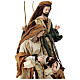Sacra Famiglia con base 65 cm resina e tessuto Christmas Symphonies s5
