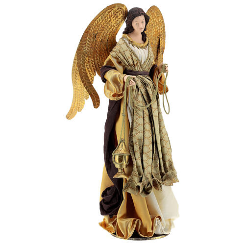 Standing angel, Christmas Symphonies, 65 cm, resin and fabric 5