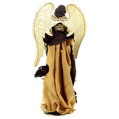 Standing angel, Christmas Symphonies, 65 cm, resin and fabric 6