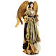 Standing angel, Christmas Symphonies, 65 cm, resin and fabric s5