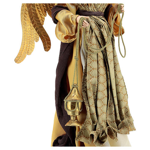 Angel standing Christmas Symphonies 65 cm resin and cloth 4