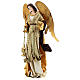 Angel standing Christmas Symphonies 65 cm resin and cloth s3