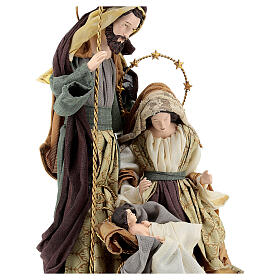Nativity with base, Christmas Symphonies, resin and fabric, 55 cm