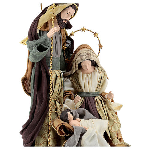 Nativity with base, Christmas Symphonies, resin and fabric, 55 cm 2