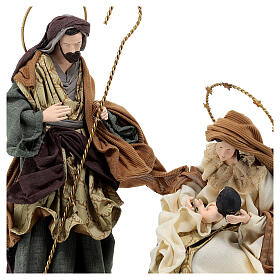 Holy Family statue 45 cm Christmas Symphonies resin and fabric