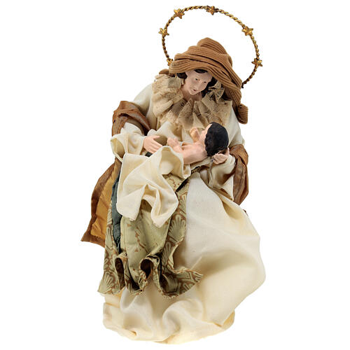 Holy Family statue 45 cm Christmas Symphonies resin and fabric 3