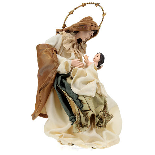 Holy Family statue 45 cm Christmas Symphonies resin and fabric 5