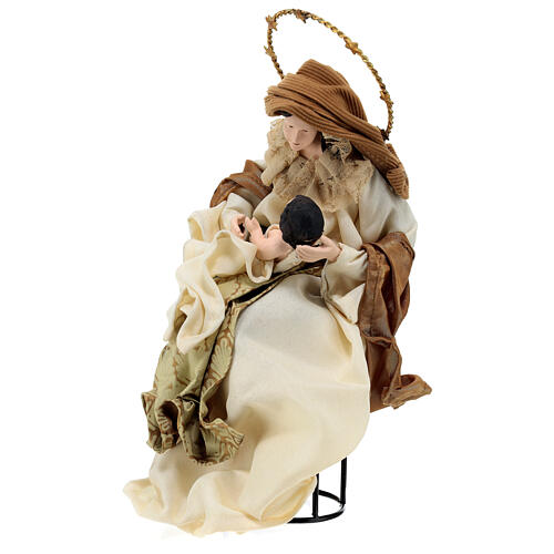 Holy Family statue 45 cm Christmas Symphonies resin and fabric 7