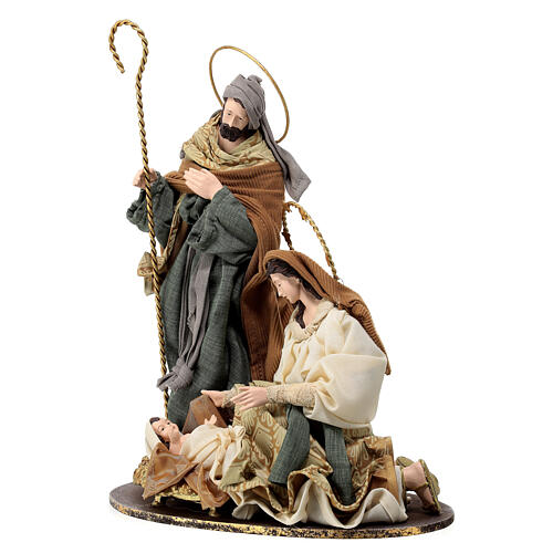 Holy Family set on base resin and fabric 35 cm "Christmas Symphonies" 3