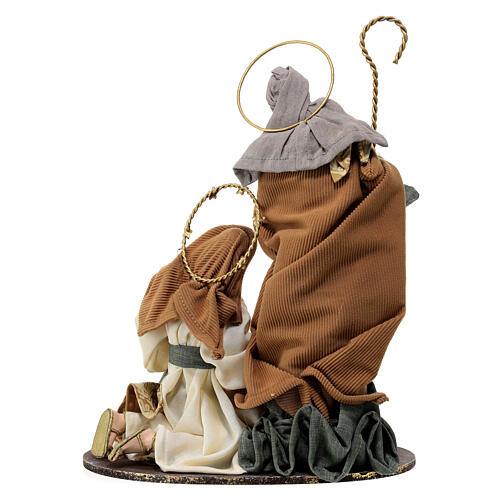 Holy Family set on base resin and fabric 35 cm "Christmas Symphonies" 6