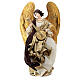 Estatua ángel de pie lira resina y tejido 40 cm Christmas Symphonies s1