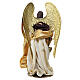 'Christmas Symphonies'' angelo in piedi 45 cm resina e tessuto s5