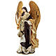 "Christmas Symphonies" Angel standing 45 cm resin and fabric s3