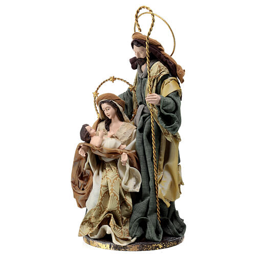 Nativity on a base, resin and fabric, for Christmas Symphonies Nativity Scene of 35 cm 3