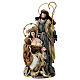 Nativity on a base, resin and fabric, for Christmas Symphonies Nativity Scene of 35 cm s1