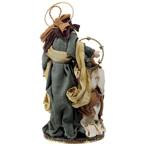 Holy Family statue in resin and fabric 35 cm Christmas Symphonies 5