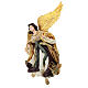 Angel statue flying 35 cm Christmas Symphonies resin and fabric s3