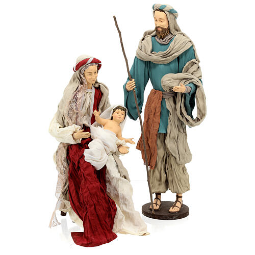 Holy Family figurine Country Collectibles 80 cm resin and fabric 1