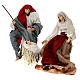 Natività 3 pz Country Collectibles 60 cm resina e tessuto s1