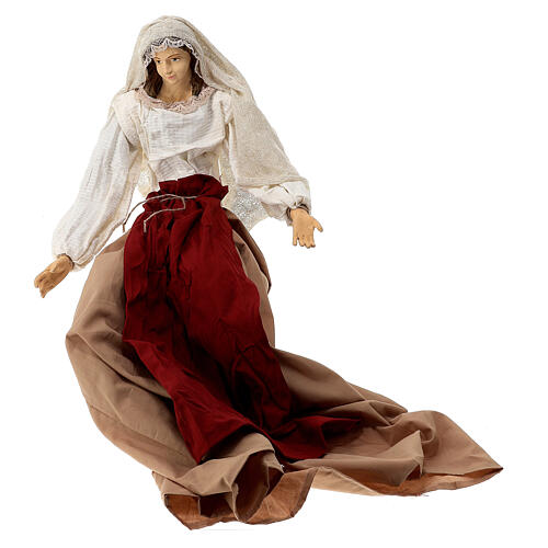 Scena narodzin Jezusa 3 części Country Collectibles 60 cm, żywica i tkanina 2