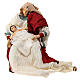 Holy Family, resin and fabric, for Country Collectibles Nativity Scene of 45 cm s2