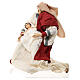 Holy Family, resin and fabric, for Country Collectibles Nativity Scene of 45 cm s4