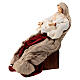 Natività 30 cm in resina e tessuto con asino Country Collectibles s4