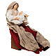 Natività 30 cm in resina e tessuto con asino Country Collectibles s6