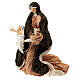 Figury z terakoty i tkaniny scena narodzin Jezusa 50 cm s4