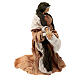 Figury z terakoty i tkaniny scena narodzin Jezusa 50 cm s6