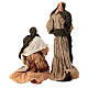 Holy Family in terracotta and fabric 50 cm s8