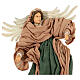 Anioł w locie terakota i tkanina 35 cm s2