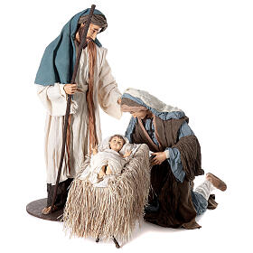 Life size statues of the Nativity 170 cm resin and fabric